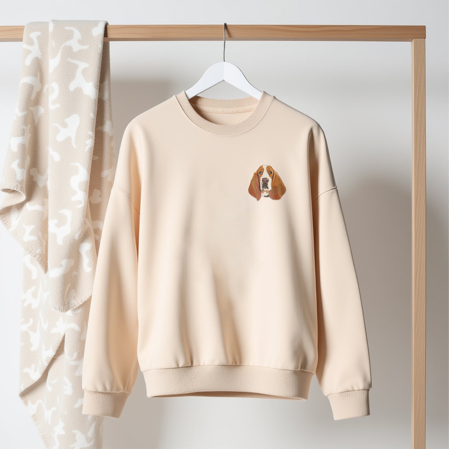 Custom Embroidered Pet Portrait Sweatshirt, Unisex, šFree Shipping! š%70 OFF! š„Limited Time Offer! š¾Buy Now, Send Pet's Photo Later!